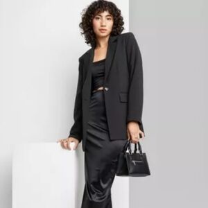 Wild Fable Women's Relaxed Fit Single‎ Button Blazer